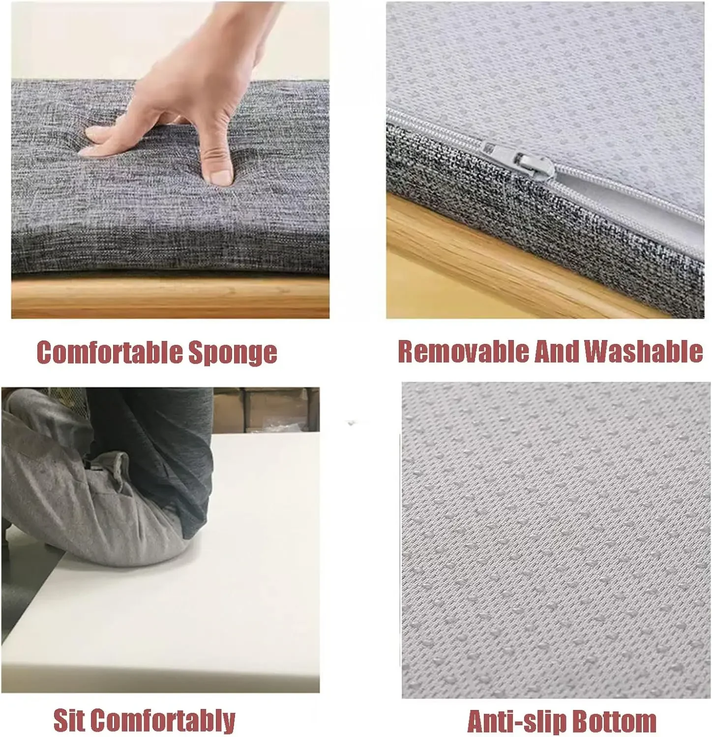 5cm Long Bench Cushions Chair Seat Sofa Pillow Seat Bay Window Decorative Cushion for Sofas Garden Bench Seat Swing Backseat 2
