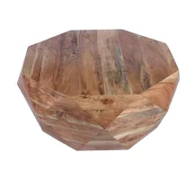 33-Inch Diamond Shape Acacia Wood Coffee Table with Smooth Top, Natural Brown 1