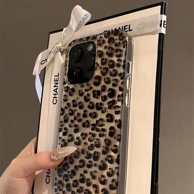Luxury Leopard Print Cute Phone Case - Stylish and Durable Cover