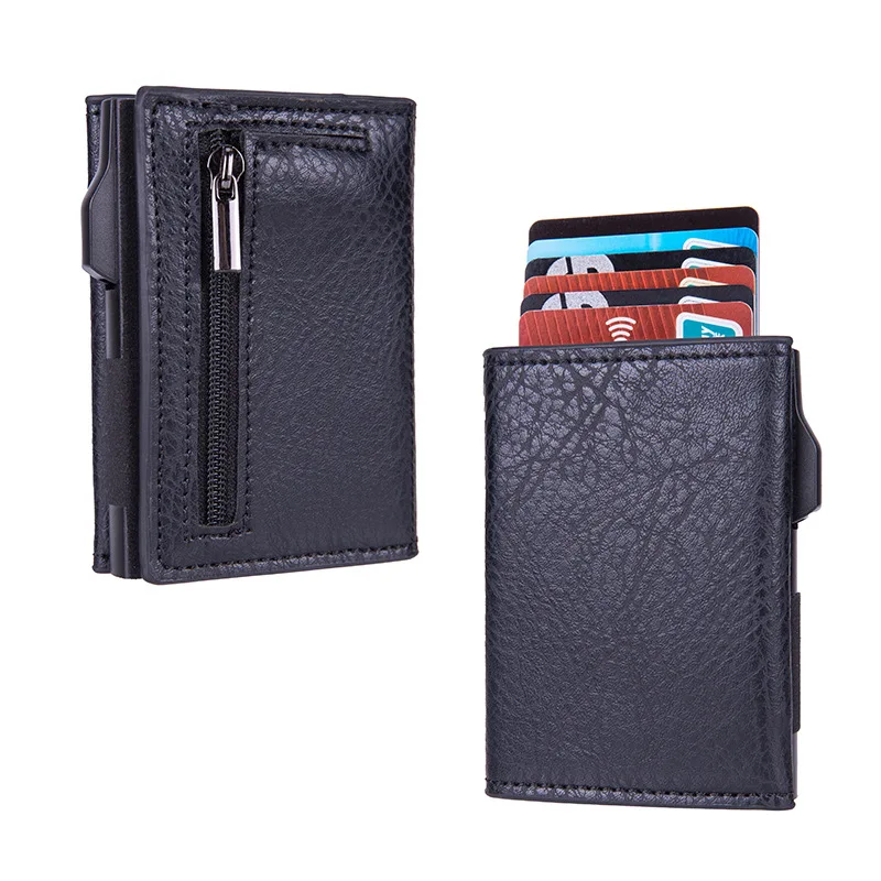 

Credit Card Holder RFID Men's Wallet with Coin Compartment and Banknote Compartment Men's Wallet Free Shipping