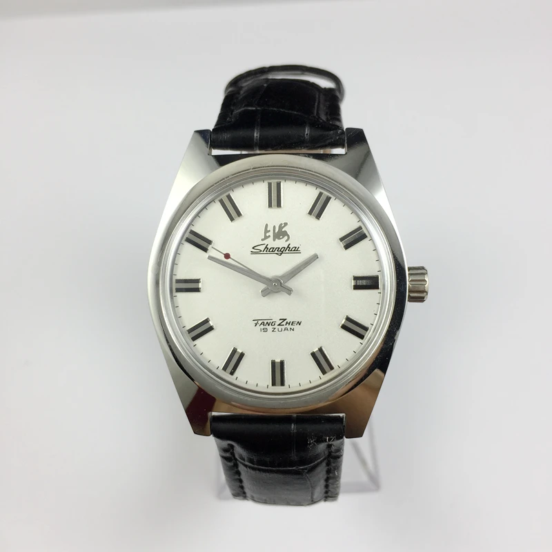 Manual Mechanical Watch Original Shanghai Watch Factory all steel shockproof large watch Shanghai manual mechanical watch with a diameter of 38MM