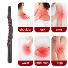  Wood Therapy Roller Massager Manual Wooden Massage Stick Lymphatic Drainage Tools for Neck Back Pain Relief Stomach Body Shaping 