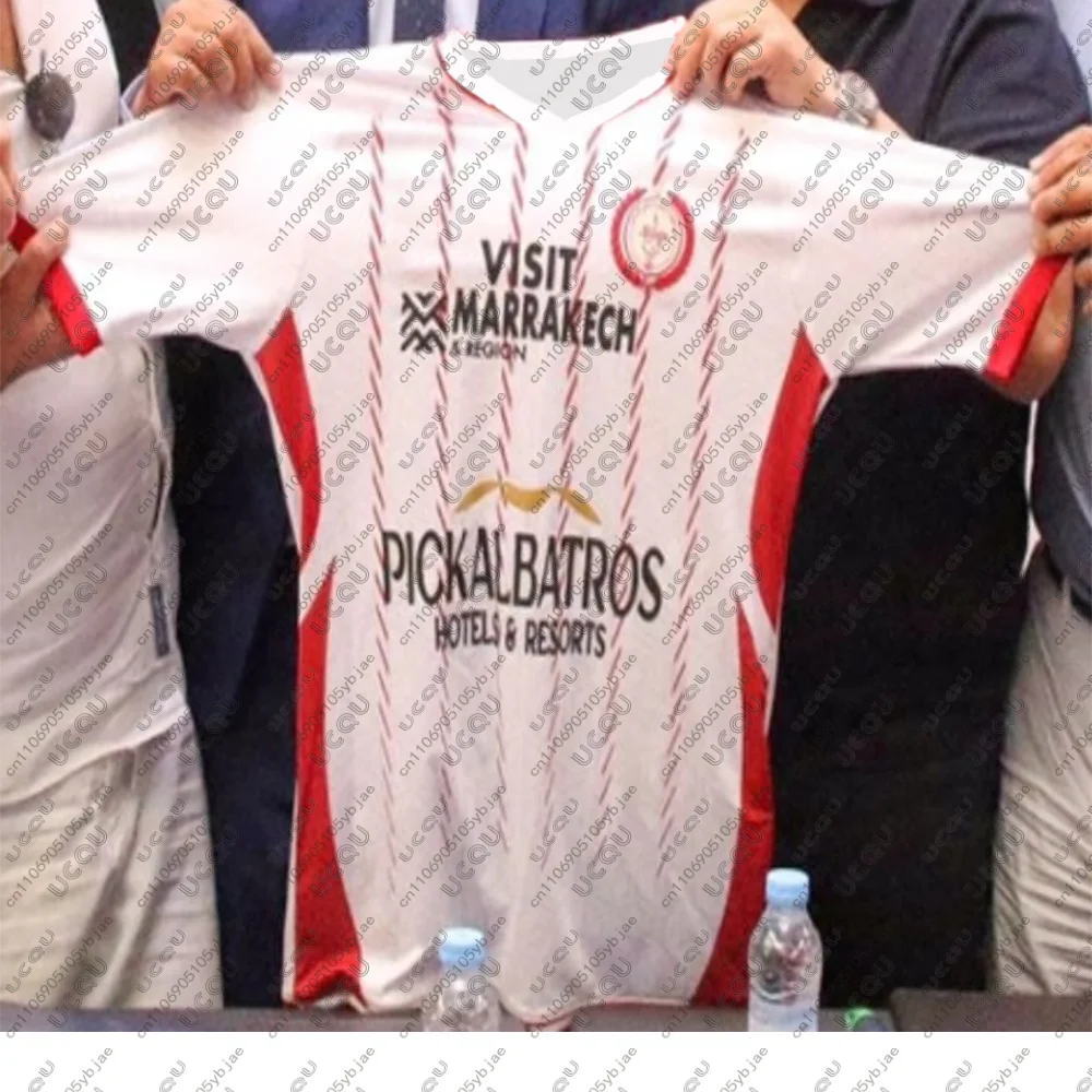 2026 남성 키즈 보이즈 탑 성인 홈 저지 축구 게임 스포츠 어웨이 남성 통기성 축구 저지 K-Kawkab M-Marrakech T 셔츠 티