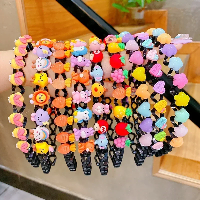 2025 New Girls Cute Cartoon Animals Wave Hairbands Kids Lovely Hair Decorate Headband Hair Hoops Fashion Hair Accessories