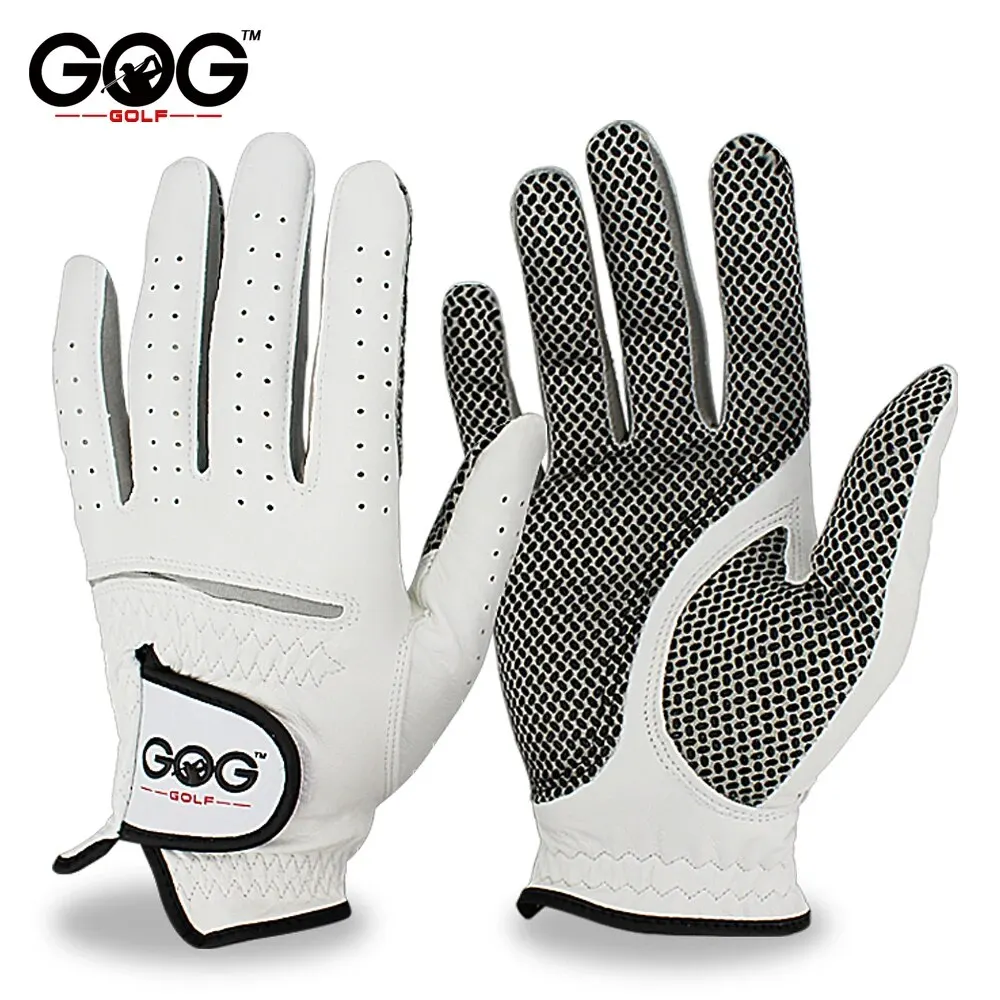 Pack 1 Pc Golf Gloves Men's Left/Right Hand Soft Breathable Pure Sheepskin With Anti-slip Granules Golf Gloves Golf Men 2