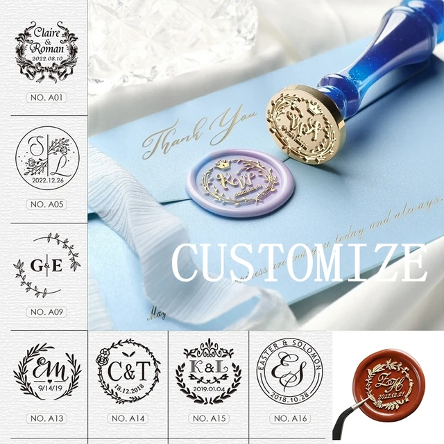 Custom Stamps Personalized Logo Metal Stamps Custom Wax Seals Stamps  Customize Your Own Logo Gift Stamps Invitation Stamps - Stamps - AliExpress