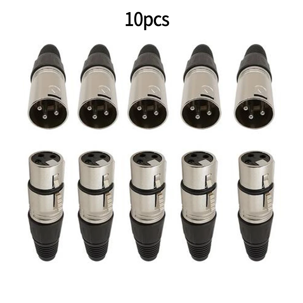 de áudio microfone conectores de cabo 10pcs