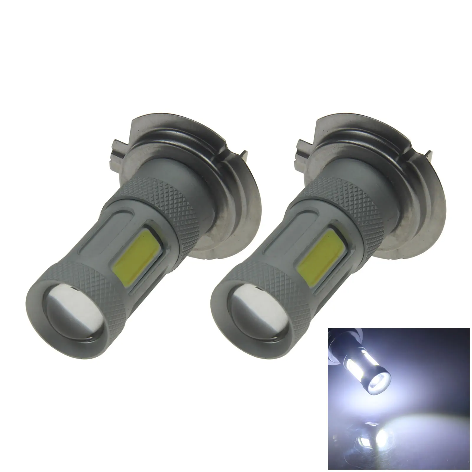 

2X белая лампа для автомобиля RV H7 внешняя лампа 5 излучателей