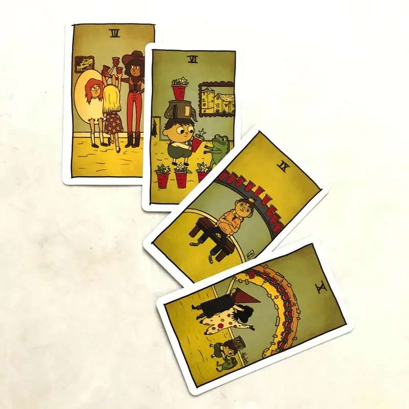 Tarot, conjunto de 78 cartas de tarô, lindo baralho de tarô para  iniciantes, crianças, adulto, inglês, destino, adivinhação, sorte, cartas  de papel holograma, carta de jogo de destino para festa de amigos