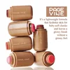 PAGE VINE Pocket Blush Stick Lip & Cheek Hydra Stick Highlighter Brightens Natural Hydrated Skin Creamy Blusher Cosmetics Makeup 3