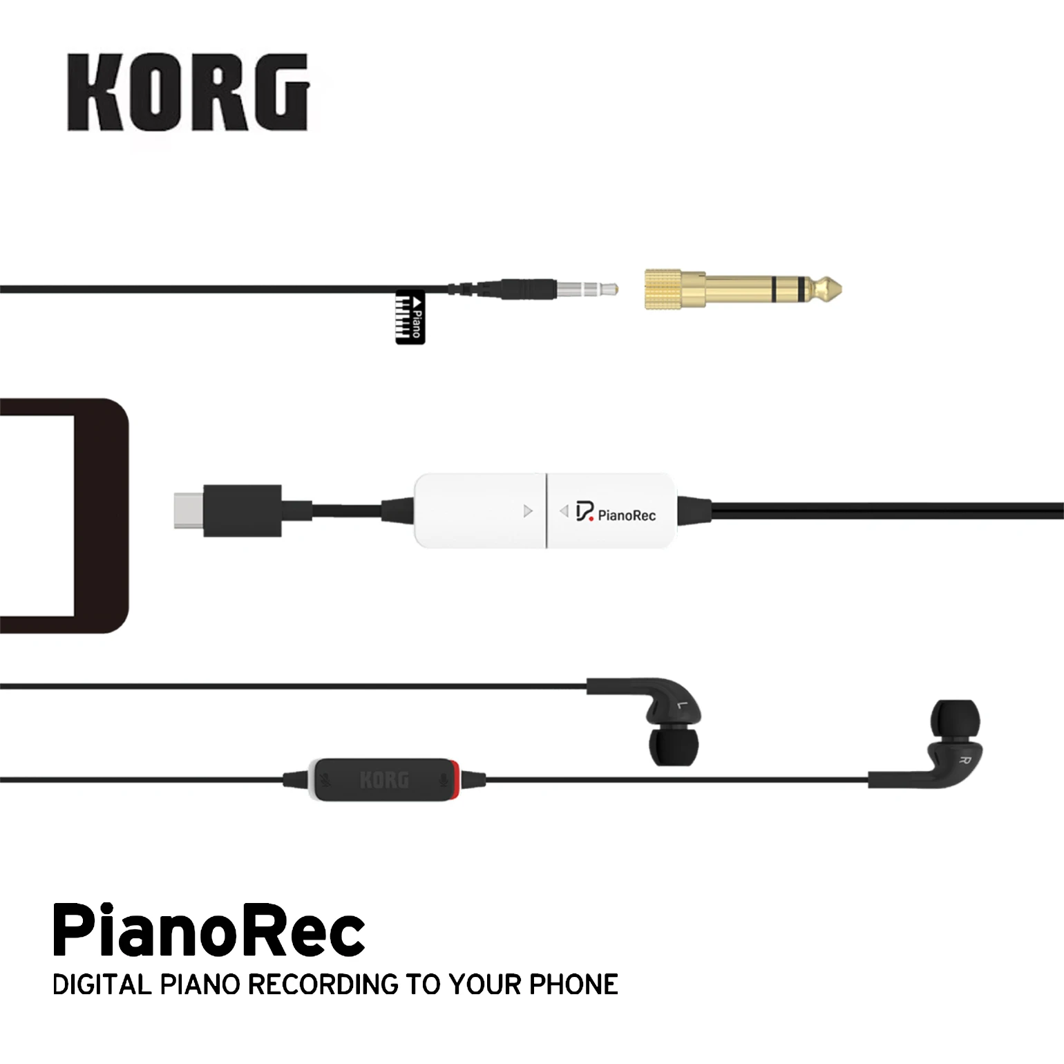 Korg Pianorec records digital piano sound cards on mobile phones with recording listening chatting functions