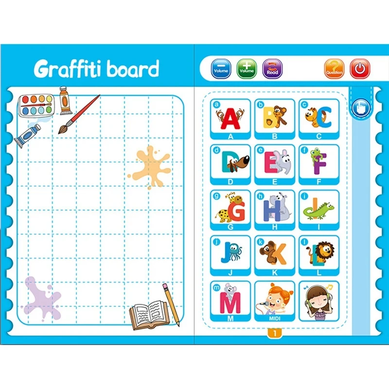 New English Point Reading Toy Children's Early Educational Toys Montessori Smart Multi Ebook For Toddlers Learning English Gifts 3