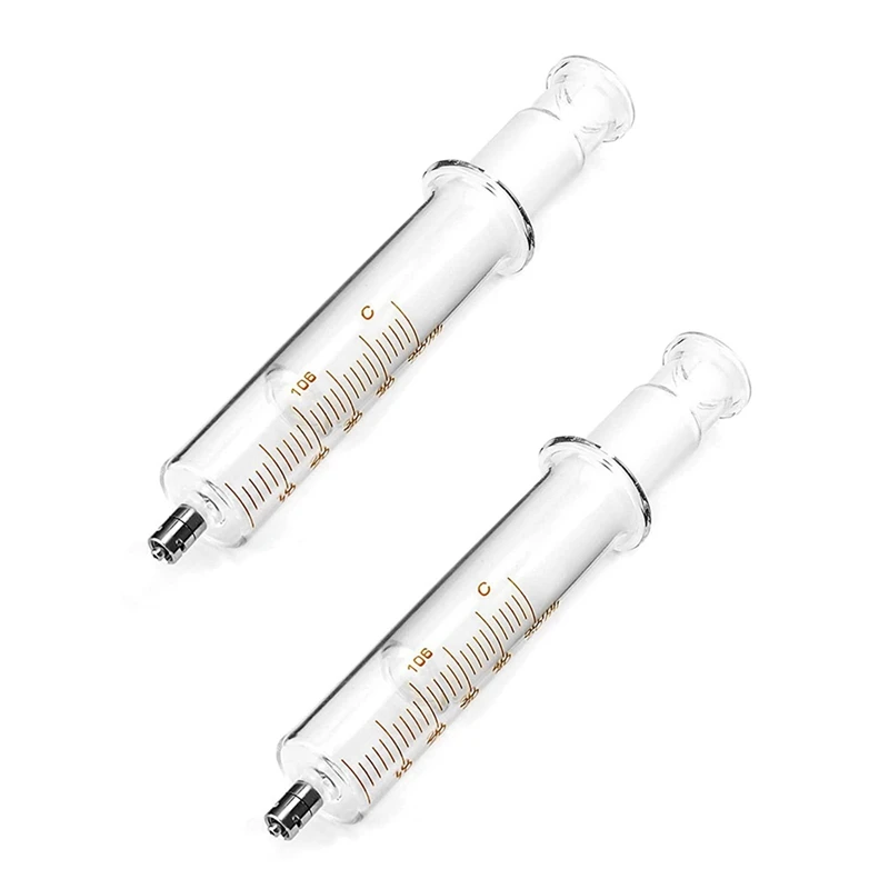 

4 Pack Luer Lock Reusable Glass Syringe With No Needle, 50Ml