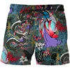Dragon Totem Graphic Beach Shorts Pants Men y2k 3D Printing Surf Board Summer Hawaii Swimsuit Swim Trunks Cool Ice 5