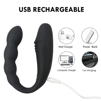 Wireless U Shape Panties Vibrators for Women G Spot Clit Erotic Massager Double Vibrating Silicone Sex Toys Couples Adult 18 Toy 5