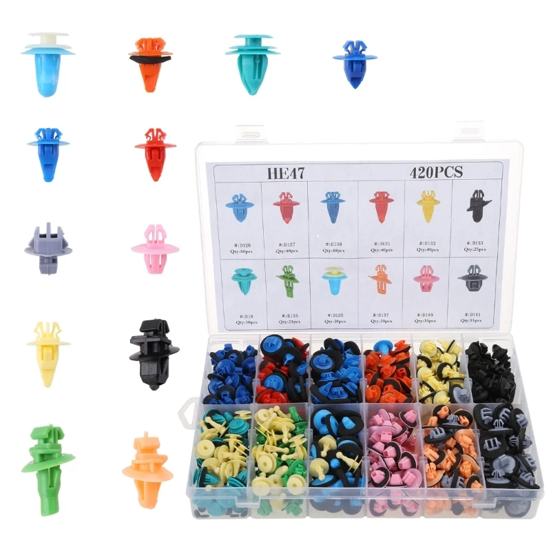 

Bumper Retainer Clips Car Plastic Rivets-Fasteners Auto Push Pin Rivets-Set Door Trim Panel-Fender Clips for-Toyota