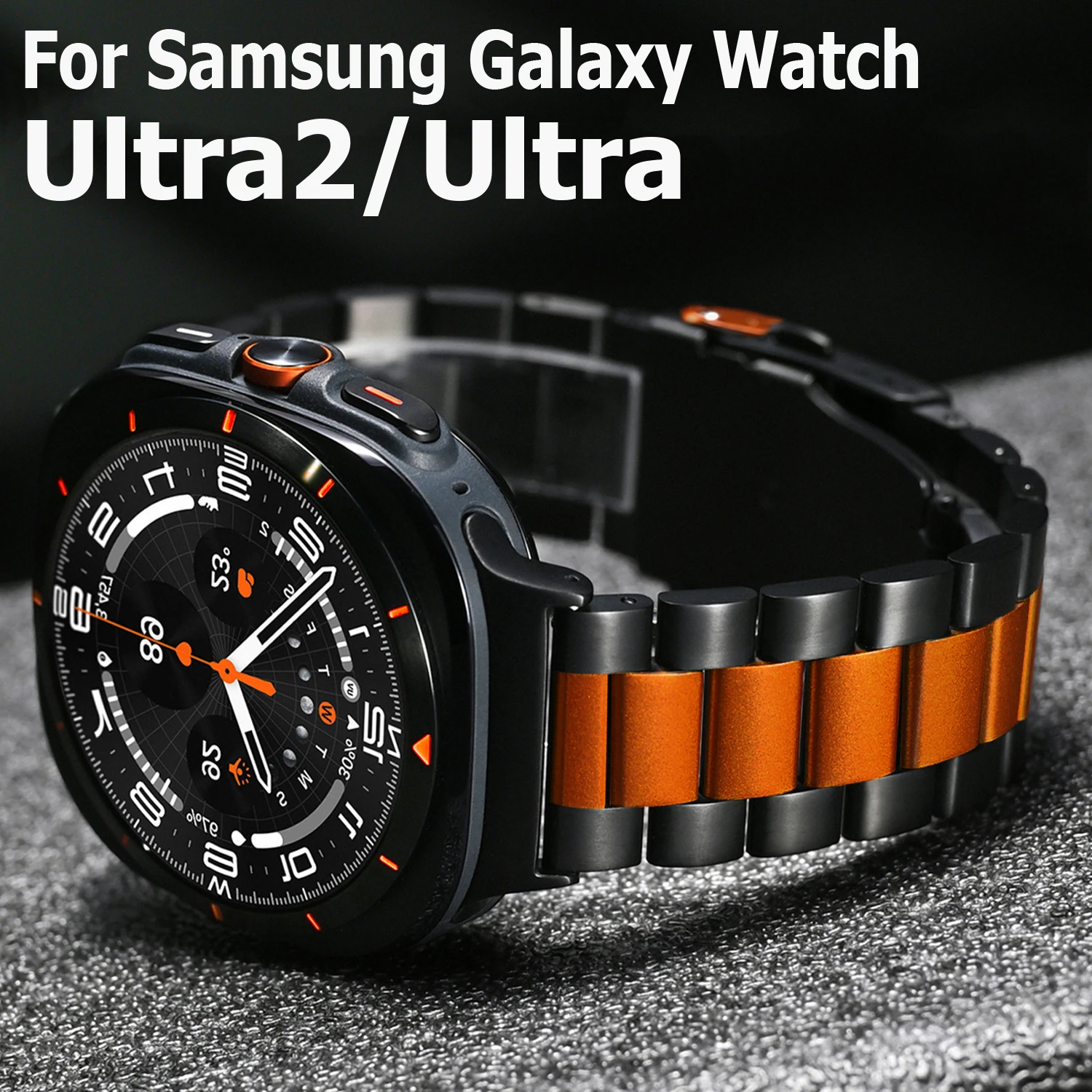 Luxury Men's Stainless Steel Bracelet - Metal Strap