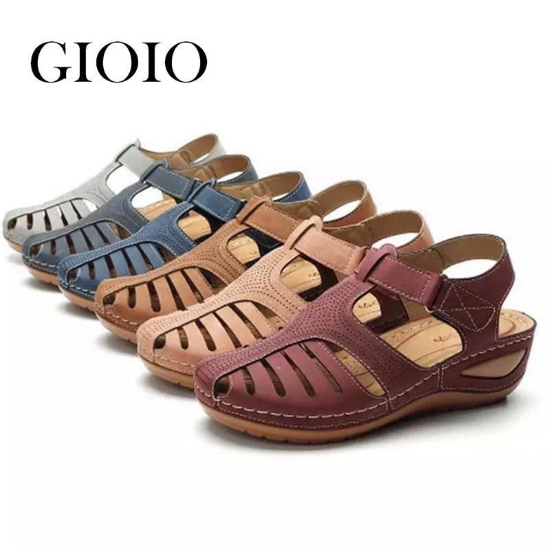 

Premium Orthopedic Sandals New Summer Shoes Woman Plus Size Heels Sandals For Wedges Chaussure Femme Casual Gladiator Platform
