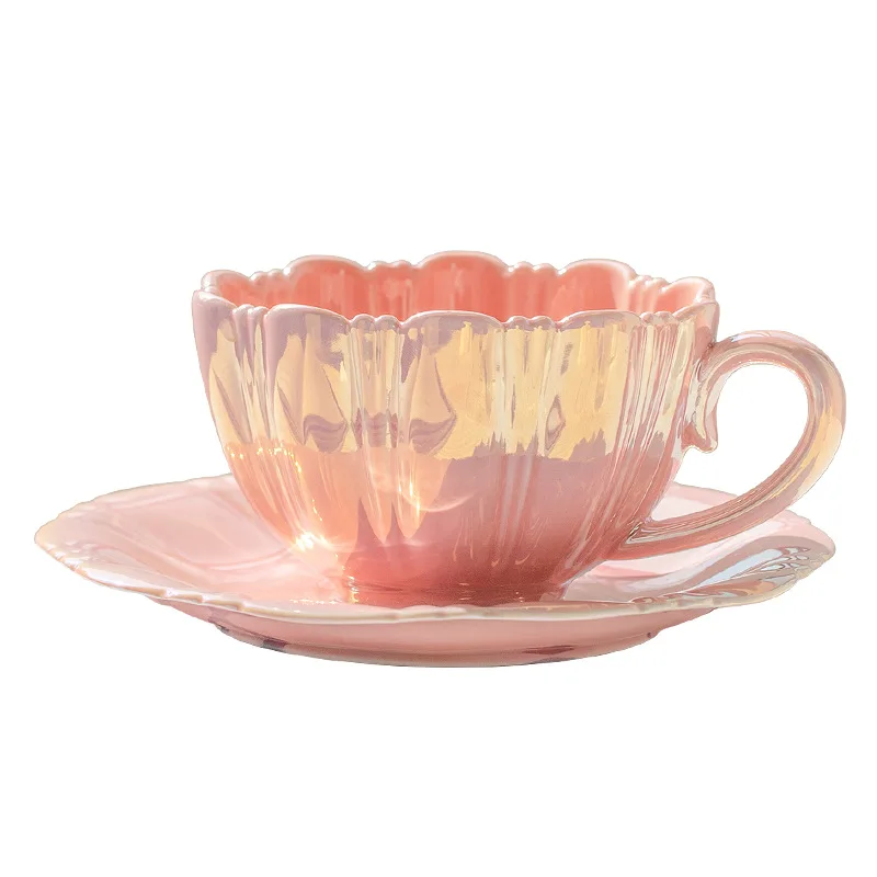 Tazza Da Tè In Ceramica Fatta A Mano Con Pavone – Set Con Piattino E Cucchiaio – Capacità 230 Ml - 2