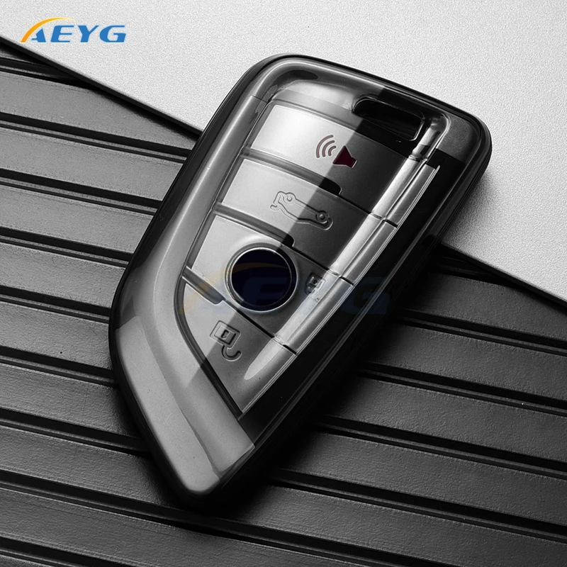 Key Case Cover TPU Car Key Case Cover For Bmw F20 G20 G30 X1 X3 X4 X5 G05 X6 X7 G11 F15 F16 G01 G02 F48 Accessories Holder Shell