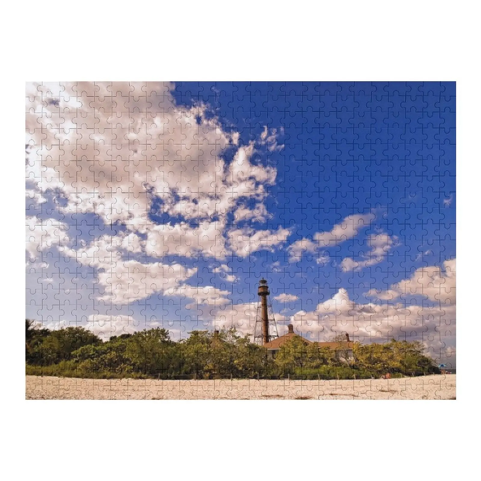 

Lighthouse - Sanibel Island, Florida Jigsaw Puzzle Personalized Gift Married Personalize Wood Animals Puzzle