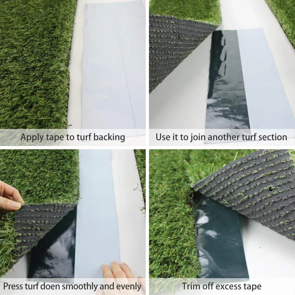 Single-Side Artificial Grass Seam Tape Garden Lawn Green Tape Synthetic Lawn Grass Carpet Fixed Connection Tape