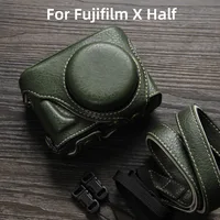 For Fujifilm X Half Camera Case Xhalf Portable Retro Leather Camera Bag X-HALF Leather Case Shoulder Crossbody Protective Shell