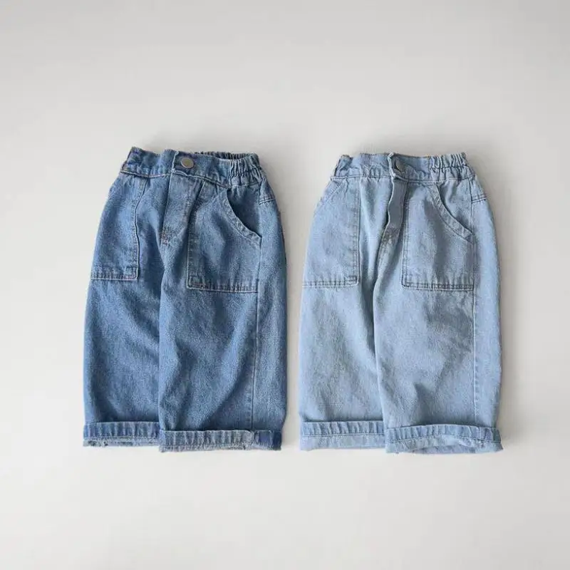 Description Picture 2 of item2025 Spring New Baby Casual Pants Kids Jeans For Girls Infant Boy Denim Trousers Toddler Harem Pants Children Clothes