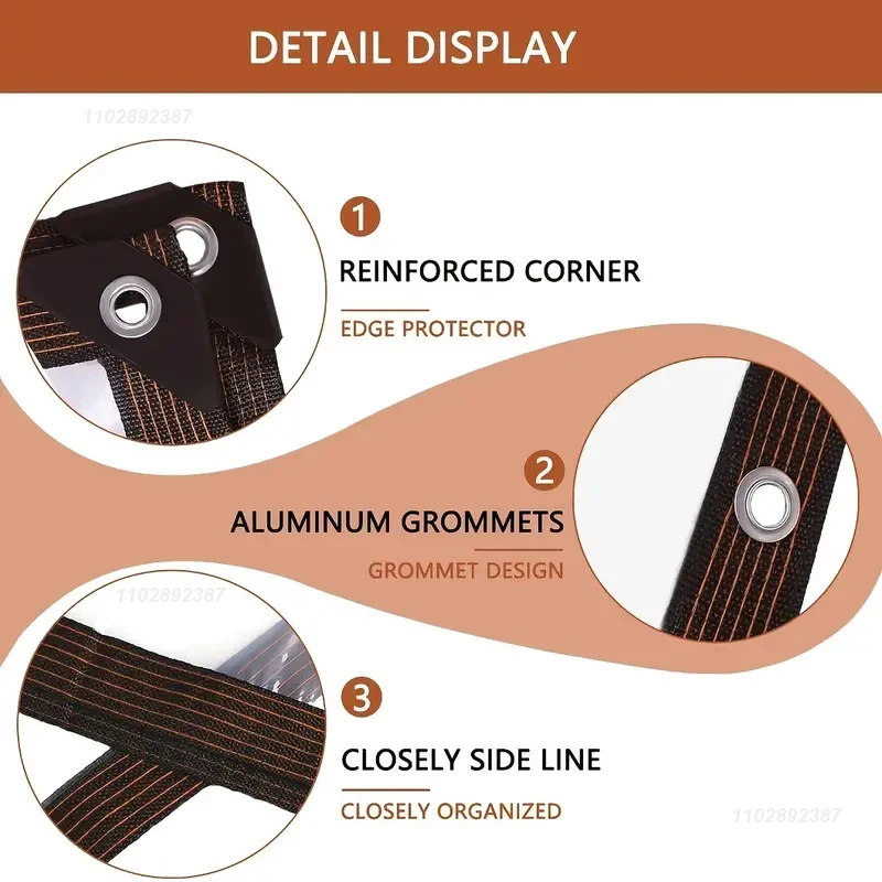 Thick transparent waterproof canvas polyethylene canvas vegetation cover insulation shed cloth eyelets raincoat suitable
