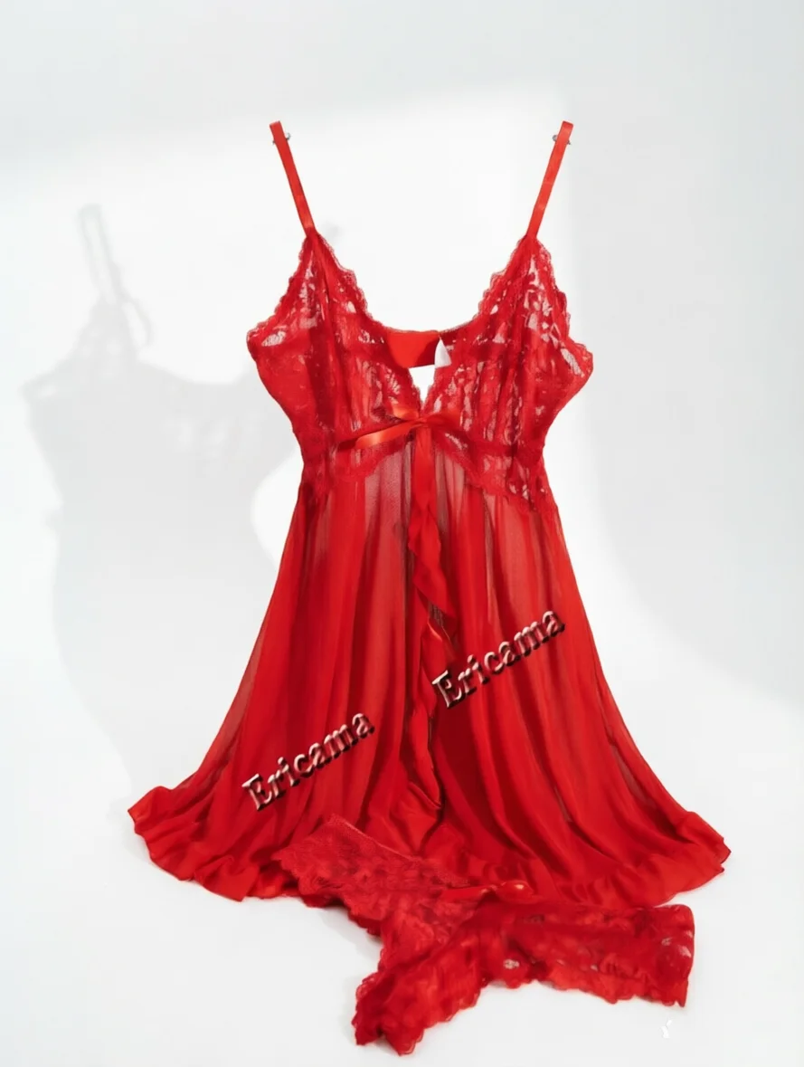 Sous-vêtements pour femmes, ensemble de Lingerie Sexy, soutien-gorge érotique, chemise de nuit, vêtements de nuit en dentelle, couleur unie, Slim, robes douces, vêtements de nuit et robes érotiques