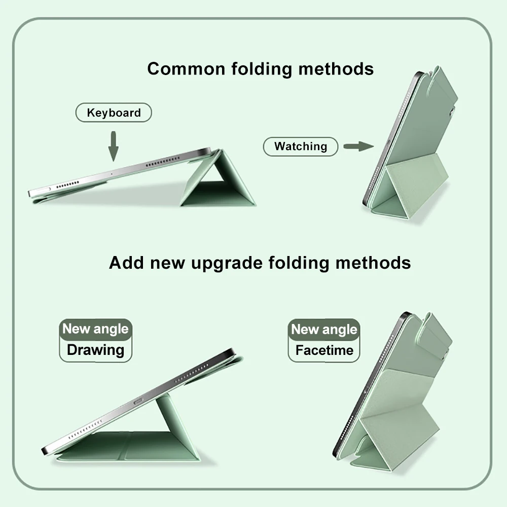 Case For IPad 11th Generation (A16) 11 Inch 2025/ IPad 10th Generation 2022 10,9 Premium PU Leather Protective Case Magnetic Folio Cover With Stand - View #2