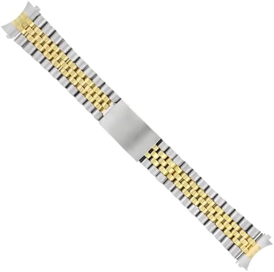 

20MM 2 tone gold JUBILEE WATCH BAND COMPATIBLE WITH ROLEX DATEJUST 16013,16200,16013 16233 16234 Watch