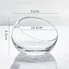 Creativity Glass Storage Jar Transparent Bevel Without Cover Living Room Desktop Snack Organizer Bedroom Jewelry Modern Jars 6