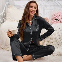 2026 New Women Pajama Set Embroidery Long Sleeve Tops with Pants 2 Piece Set Pj Victorian Pajama Sleepwear Pijama Loungewear - Image 2