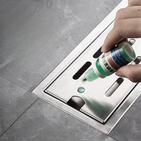 สแตนเลส 304, ท่อระบายน้ําชั้นทรงสี่เหลี่ยม, ท่อระบายน้ําขนาดใหญ่ป้องกันกลิ่นแถบยาวสําหรับห้องอาบน้ํา 3