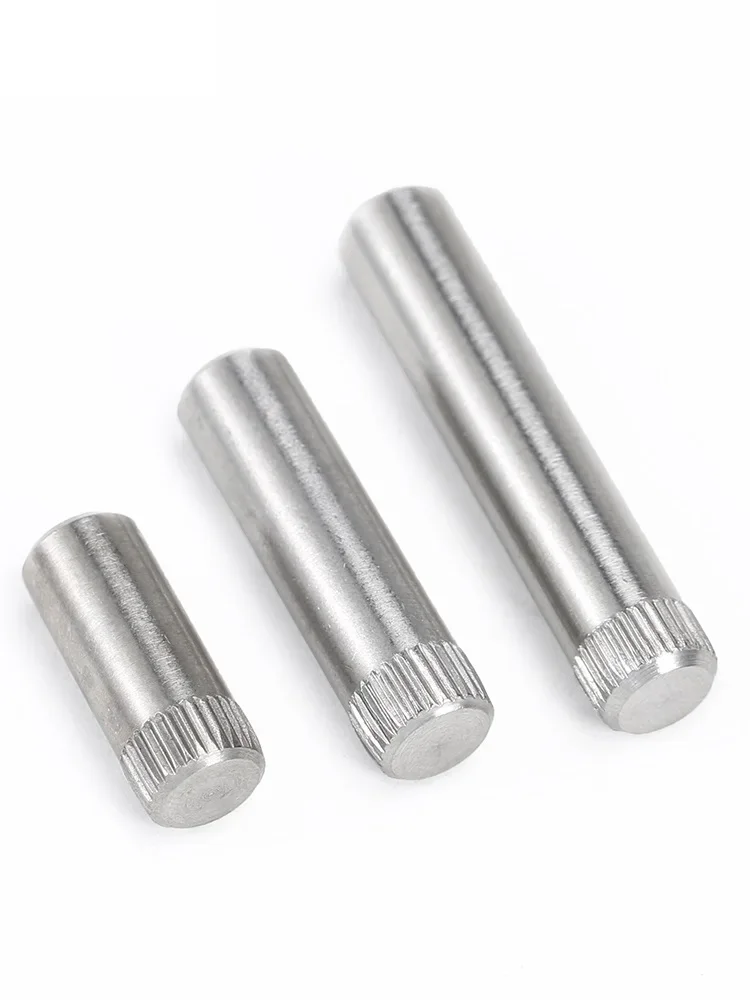 5~50pcs Knurled Dowel M1.5 M2 M2.5 M3 M4 M5 M6M8 304 Stainless Steel Cylindrical Pin Shaft Pin Toy Connecting Rod Lock Hinge