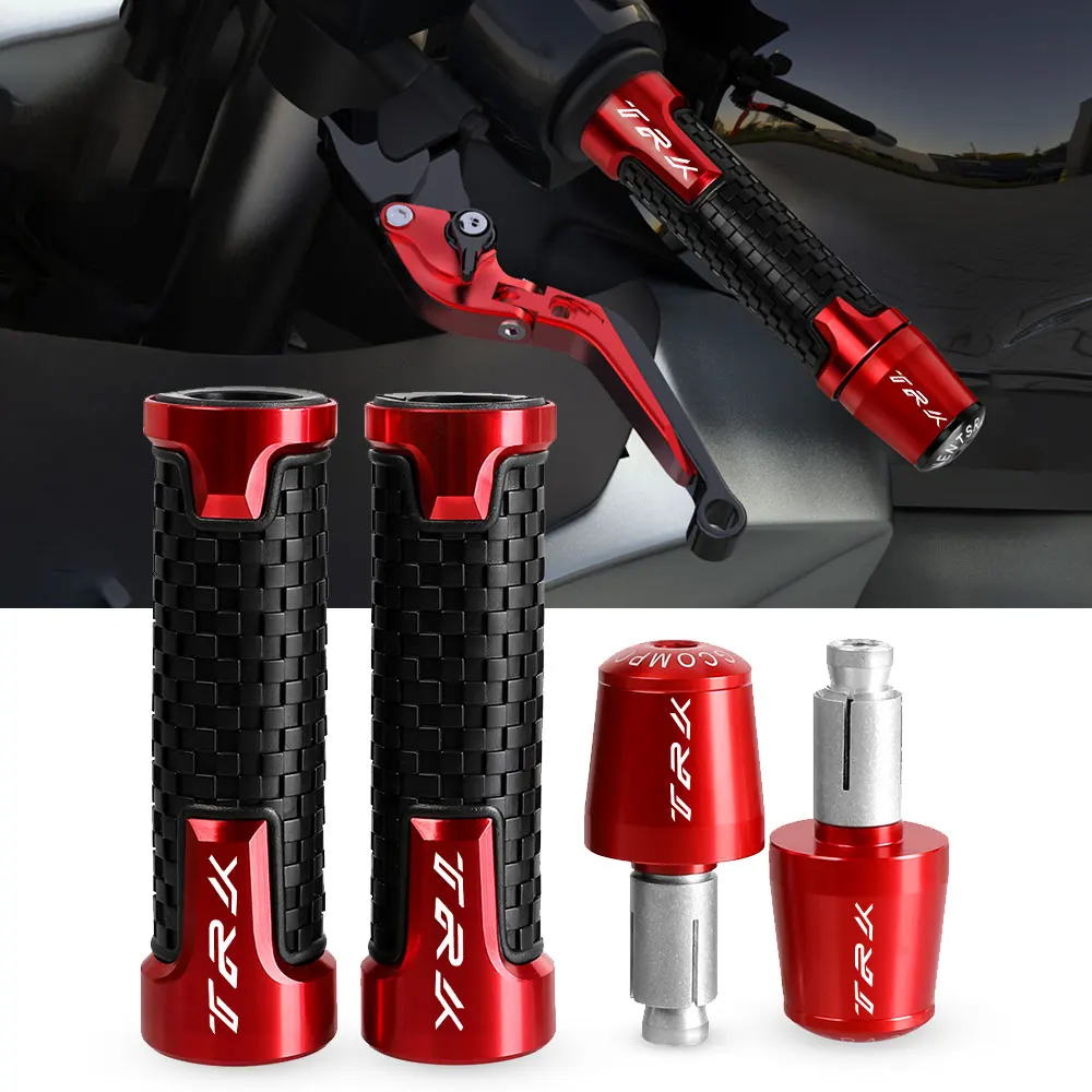 

Handle Grips Ends 7/8" Handlebar Rubber Gel Hand Grips Brake Hands FOR Benelli TRK502 TRK502X 2021 2022 2023