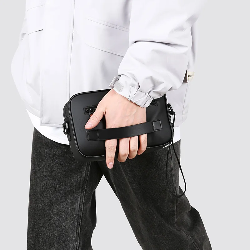 Men's Waterproof Crossbody Bag Casual Commuter Messenger Bag for Outdoor Travel Business Daily Use