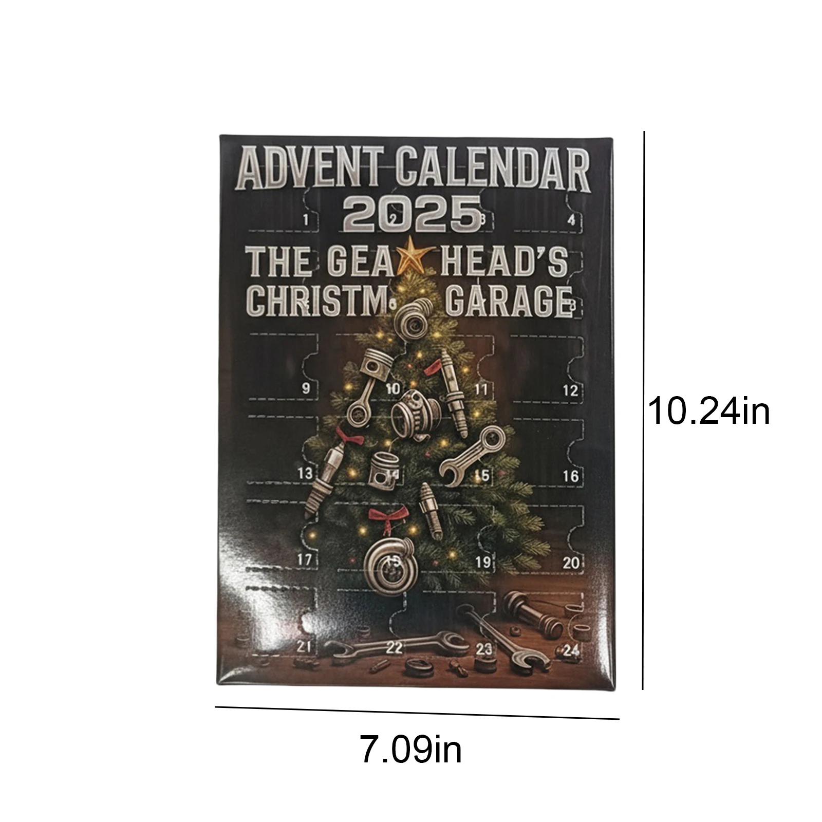 Christmas Horse Advent Calendar 2025 W/ 24 Pendant Holiday Gift Calendar Xmas Countdown Calendar for Home/Office/Tree Xmas Decor