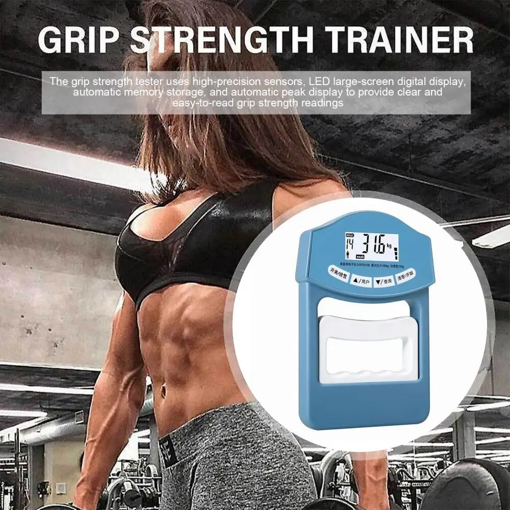 Electric Hand Dynamometer Electric Grip Strength Tester Digital Grip Strength Tester with Led Display for Hand for Power