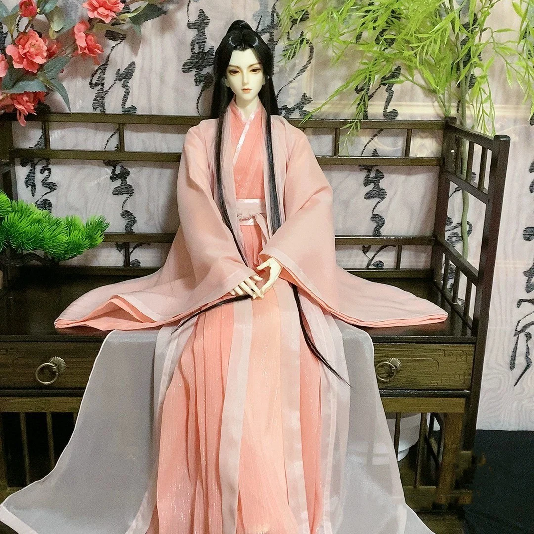 

OB27 Figuer 1/6 1/4 1/3 BJD Ancient Costume Robe Hanfu Samurai Outfit For BJD/SD MSD SD13 Girl ID75 Uncle Doll Accessories C2315