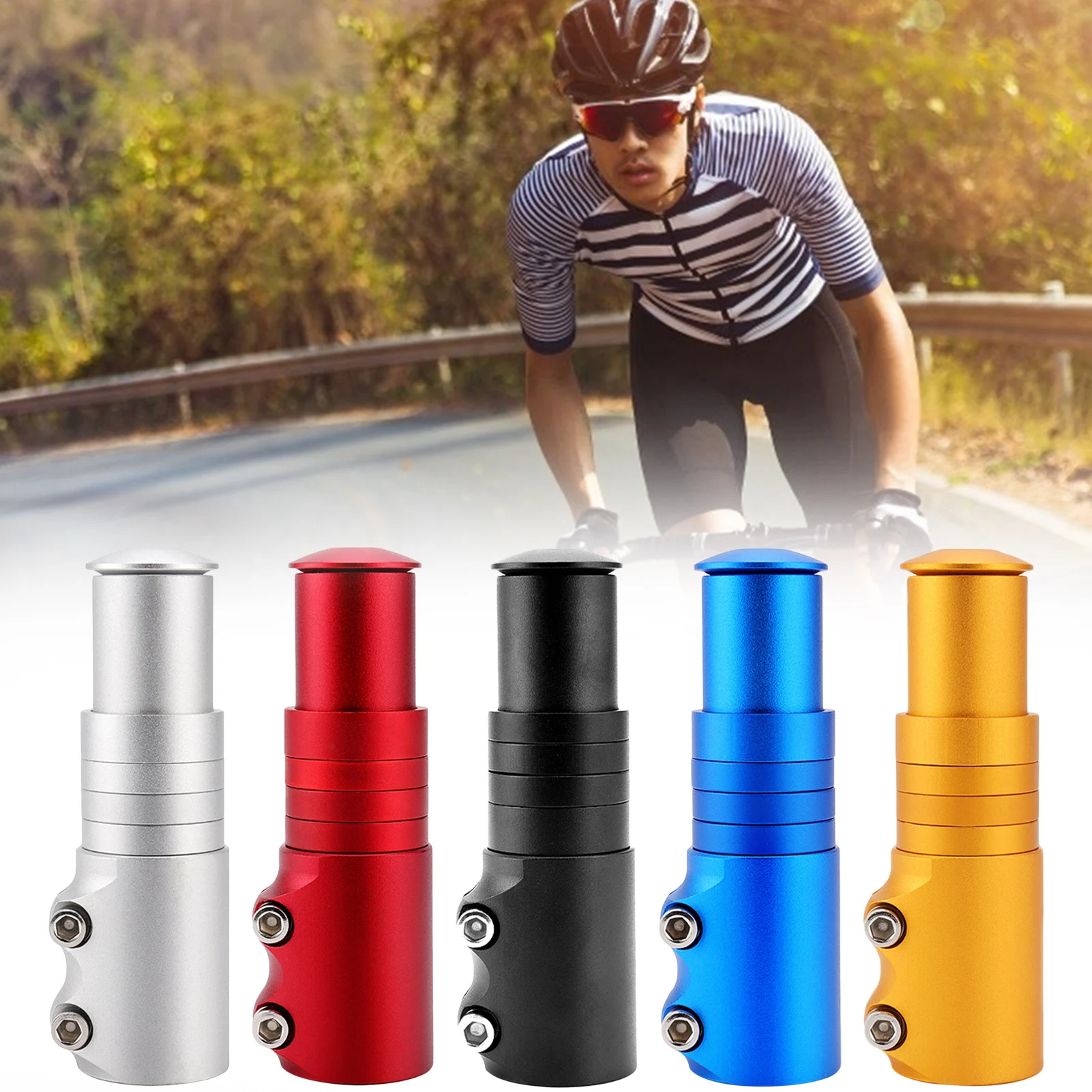 Aluminum Alloy Bike Fork Stem Riser Extender Extension Bicycle Cycling