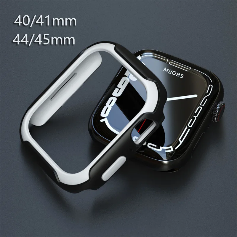

Case for Apple Watch 40mm 41mm 44mm 45mm NO Screen Protector TPU+PC Shockproof Full Protective Cover iWatch Series 8/7/6/5/4/SE