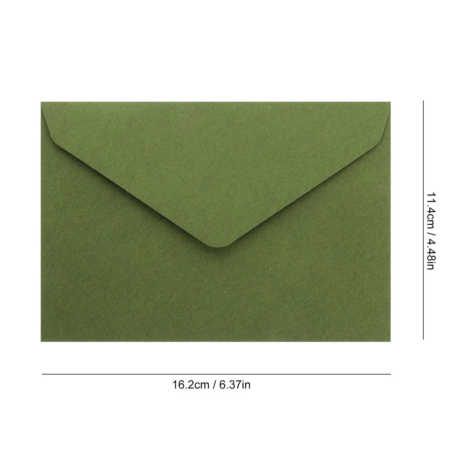 40pcs Retro 120g Thick Triangle Envelopes Grass Green Wedding Invitations Cards Party Greeting Business Valentine Birthday