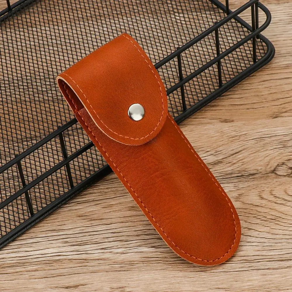 Hochwertige Lederscheide mit Gürtelschlaufe für Jagd, Camping und Outdoor – Etui für Klappmesser, Werkzeuge und Taschenlampen – Detail 5