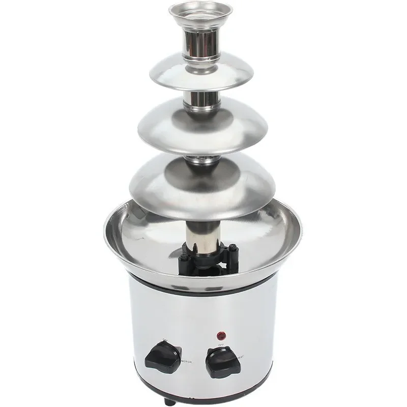 4 Layer 60cm Height Commercial Cascade Chocolate Fountain Machine