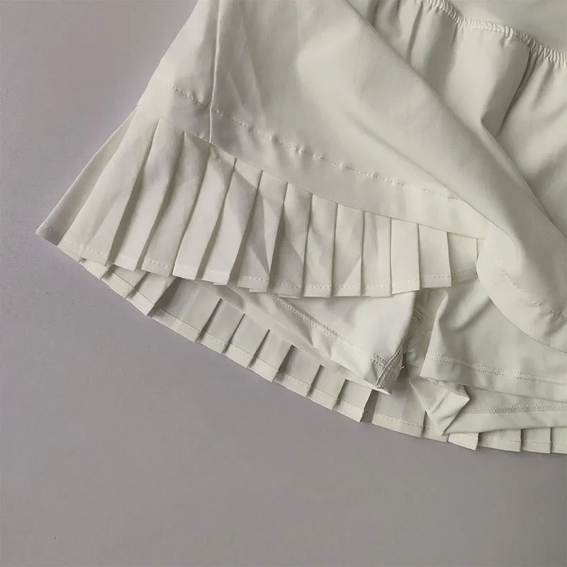 High Waisted Sports Short Skirt Summer New Style Cool Anti Glare Including Lined Shorts Fitness Yoga Quick Drying Pleated Skirt Best Sellers In Women's Clothing