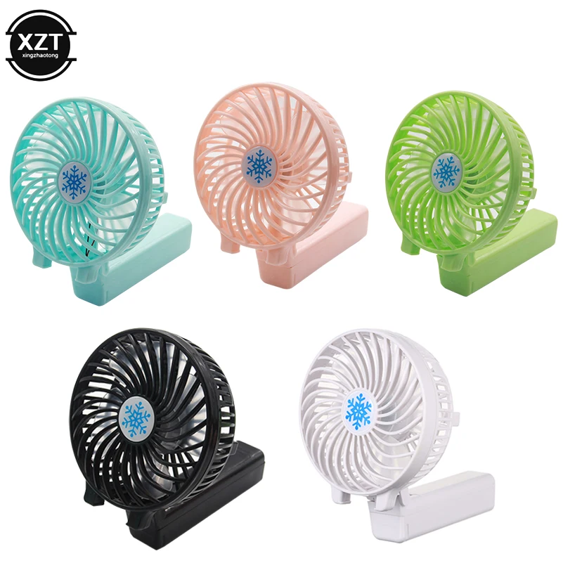 Summer Handheld Mini Fan Convenient Foldable USB Rechargeable Desktop Outdoor Strong Wind Multi Range Adjustable Small Fan handheld fan