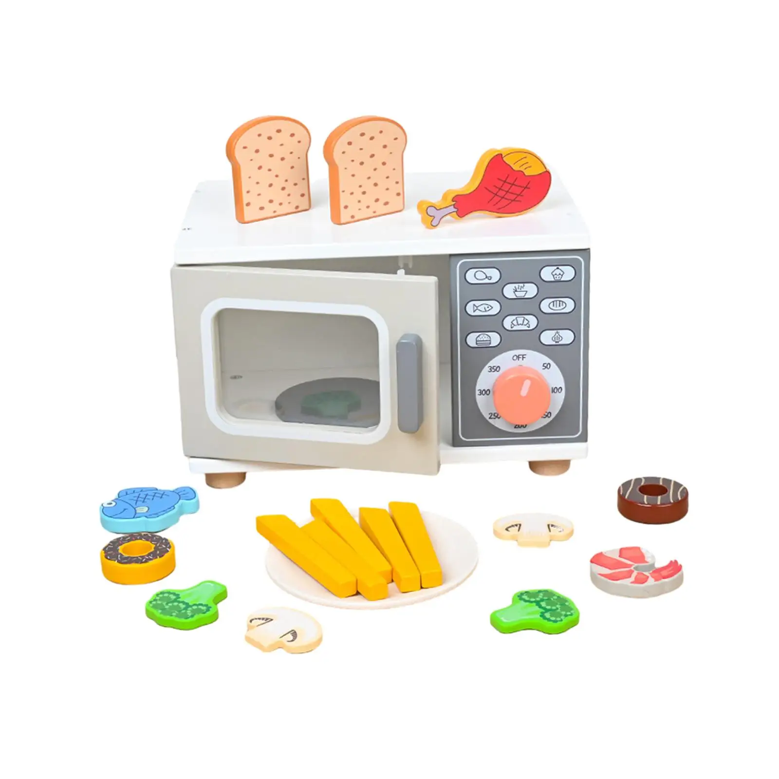 Kids Microwave Toy Educational Toys Play Pretend Toys Realistic Toy Kitchen Appliances for Girls Boys Kids Children 3-8 Year Old