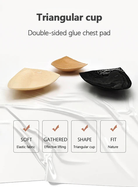Cuscinetti Reggiseno Push-Up Autoadesivi Riutilizzabili - Doppia Faccia, Adesivi Forti, Coppe A-B E C-D